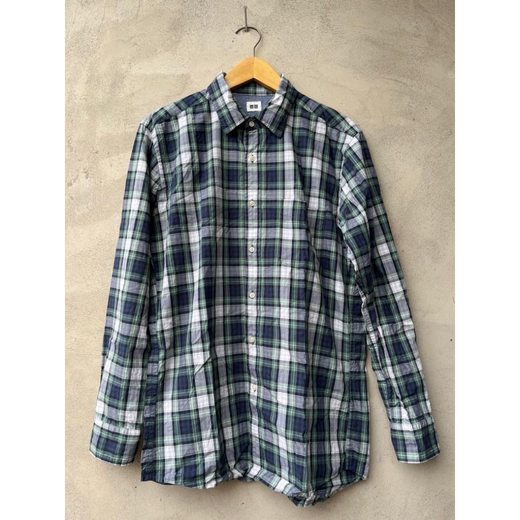 Uniqlo kemeja Tartan pria L