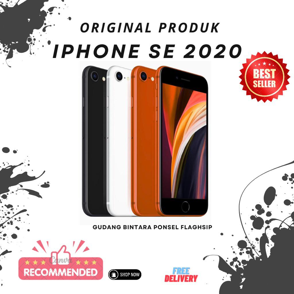 Iphone SE 2020 128GB Second Resmi IBox Mulus