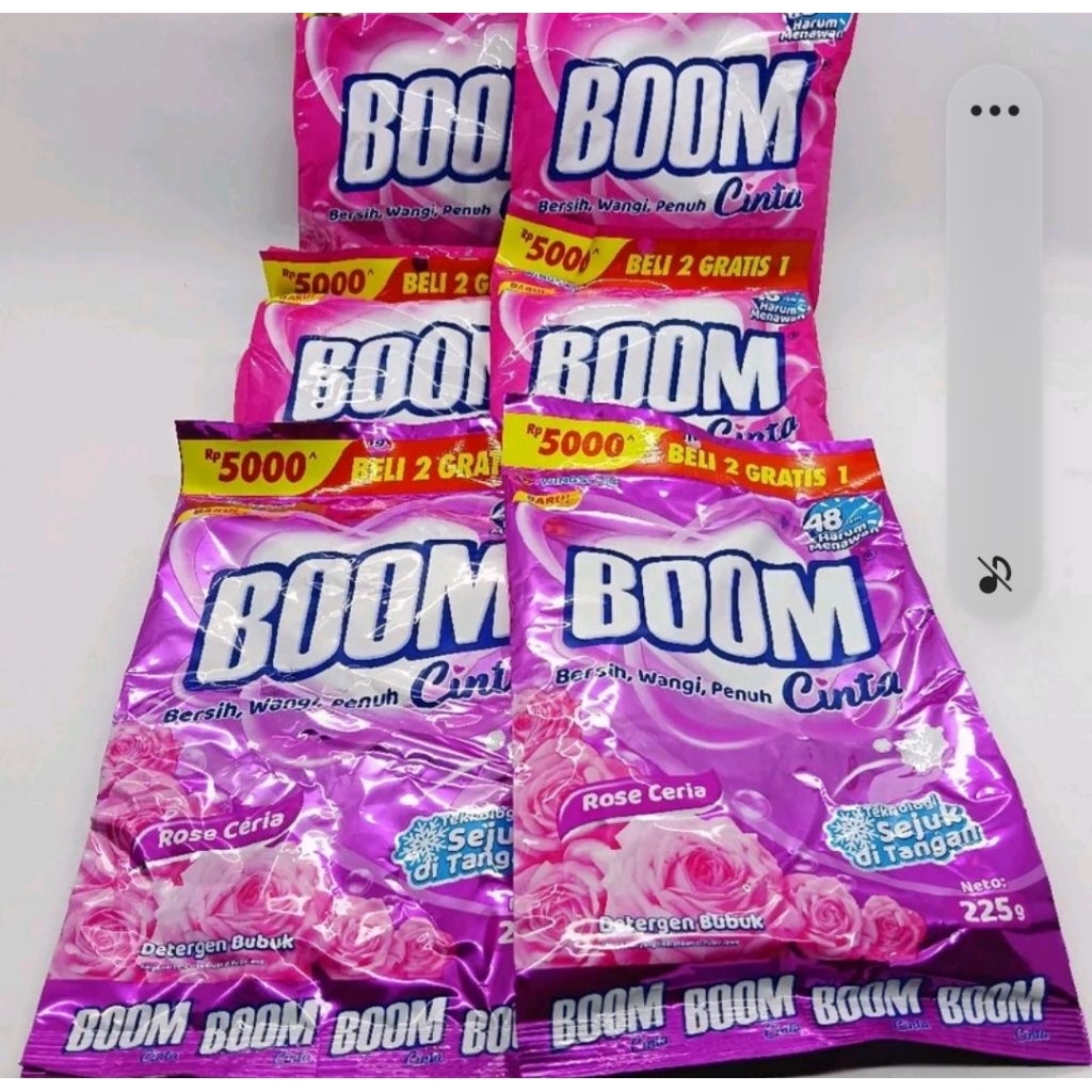 Sabun deterjen boom cinta 220 gram | sabun cuci baju detergen boom 5000