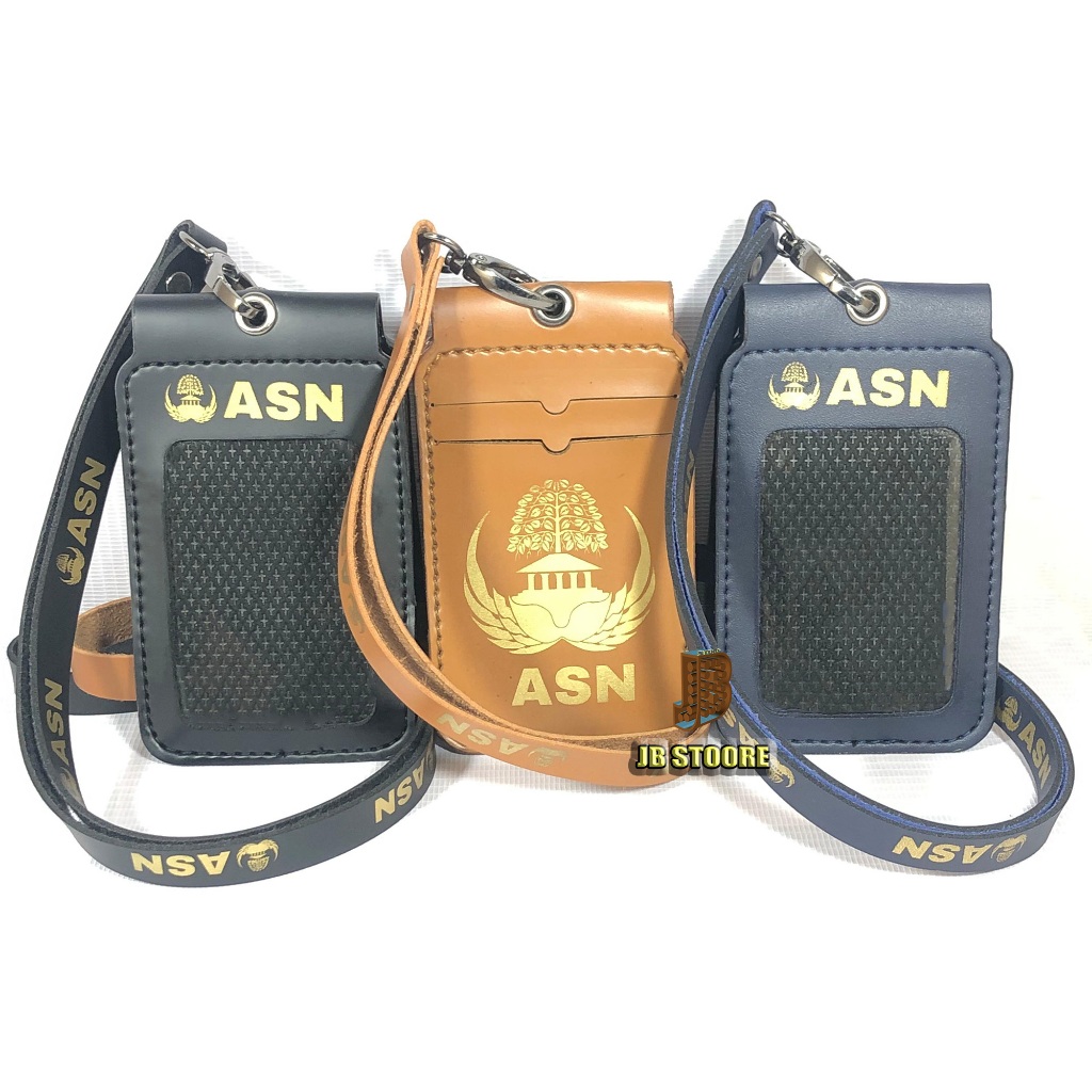 Tempat Id Card ASN PNS Lipat Magnet Kulit / Id Card ASN Saku Magnet / name tag asn pns lipat magnet