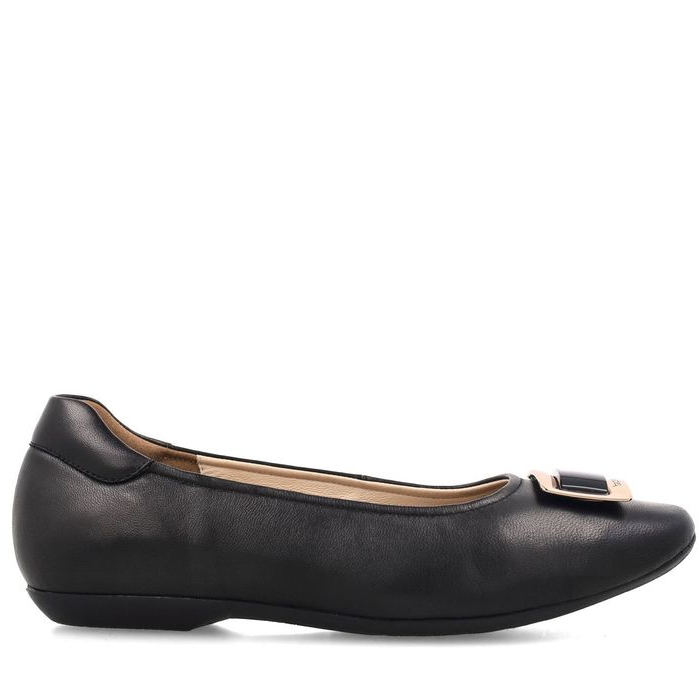 Bocorocco D. Luciana 167 Nero - Flatshoes Kulit