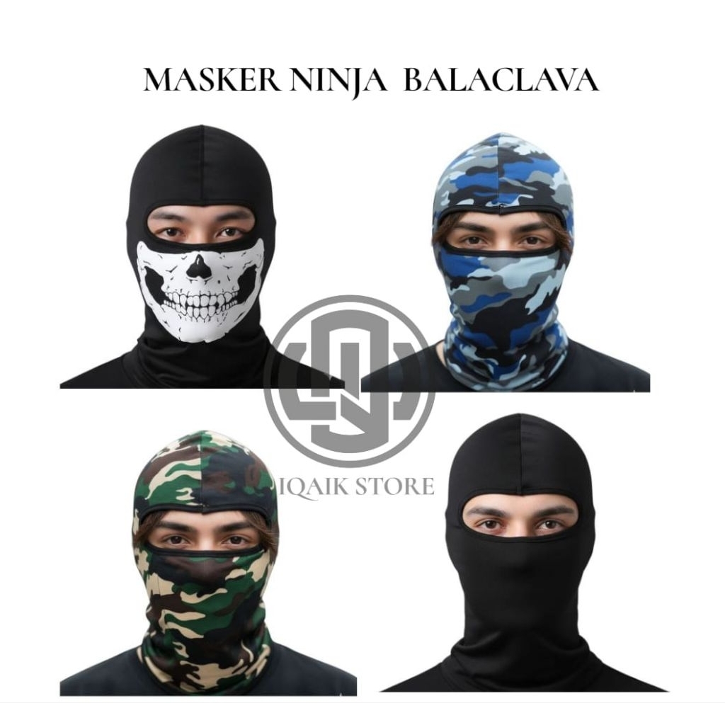 masker ninja blacklava masker motor pria wanita  unisex