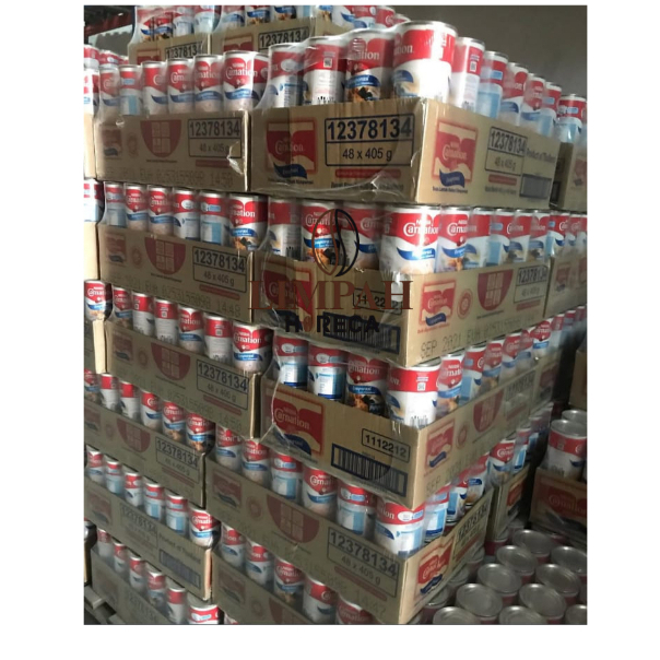 Karton SUSU CARNATION 365gr Kaleng/Dus SKM (Susu Kental Manis) 1 Karton/Dus