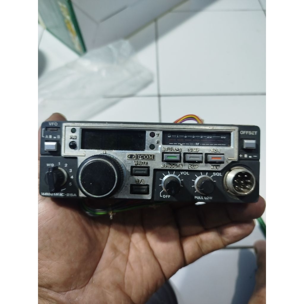 Icom ic-25a radio rig panel indikator bahan