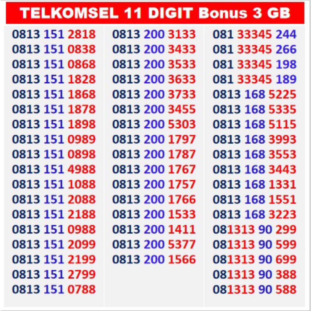 nomor cantik simpati murah meriah FS1 kartu perdana Simpati 4G Nomer Cantik Simpati Telkomsel Bukan 