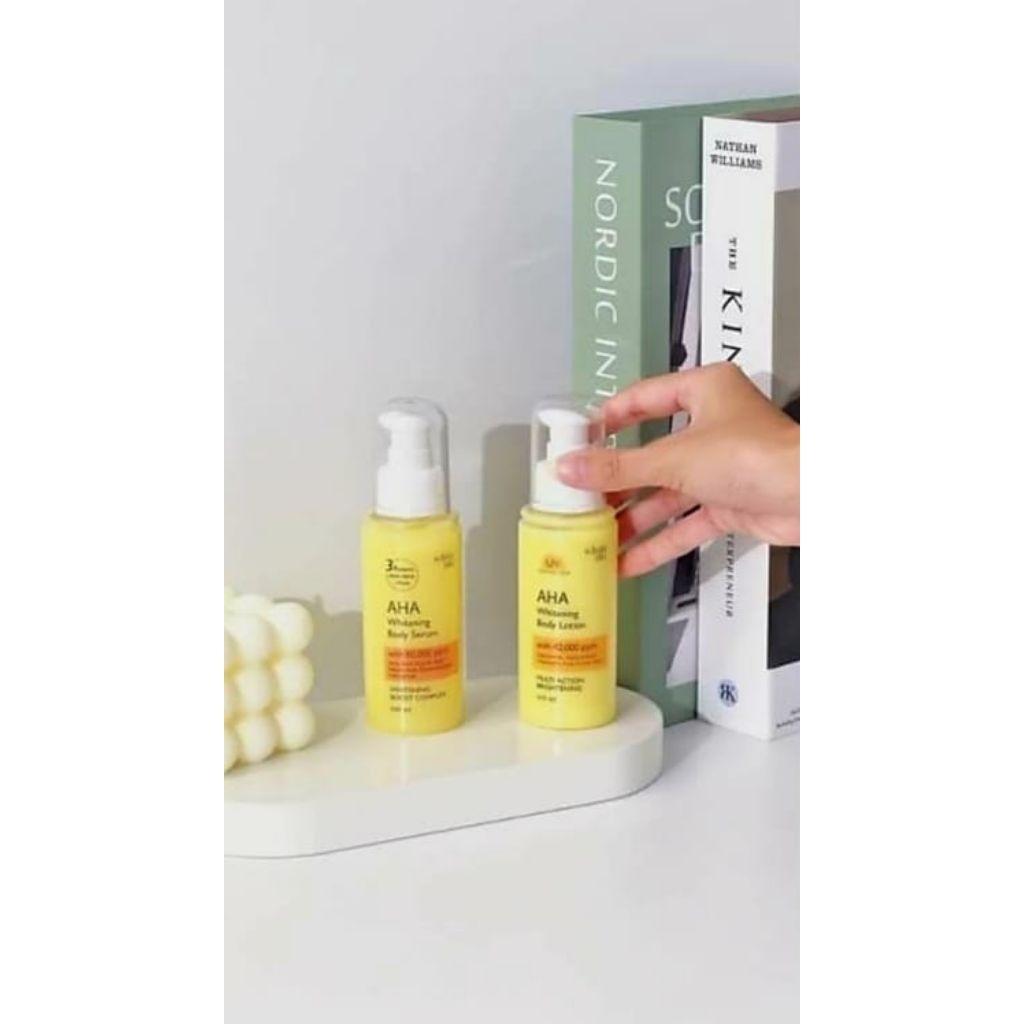 [AHA SERUM + AHA LOTION WHITENING AHA BODY SERUM & BODY LOTION TO WHITENING & MOISTURISING ORIGINAL 