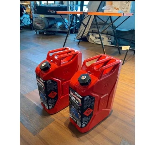 PROQUIP Jerry Can / Jerigen 20 Liter Screw Top Metal Can RED | PROQUIP Jerigen BBM Bensin, Solar, Oi