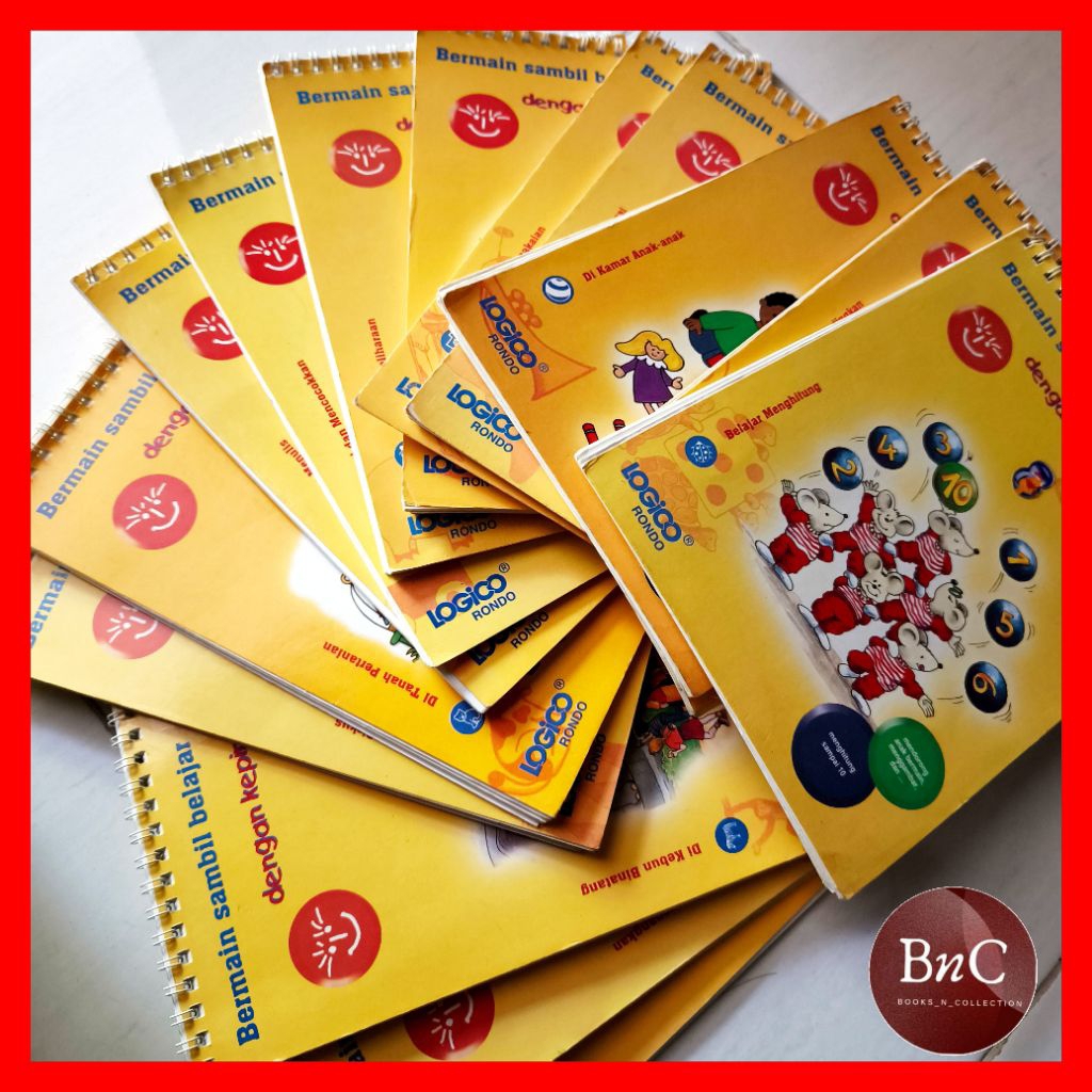 buku anak peraga matematika LOGICO RONDO preloved -- 15 worksheet bekas bagus