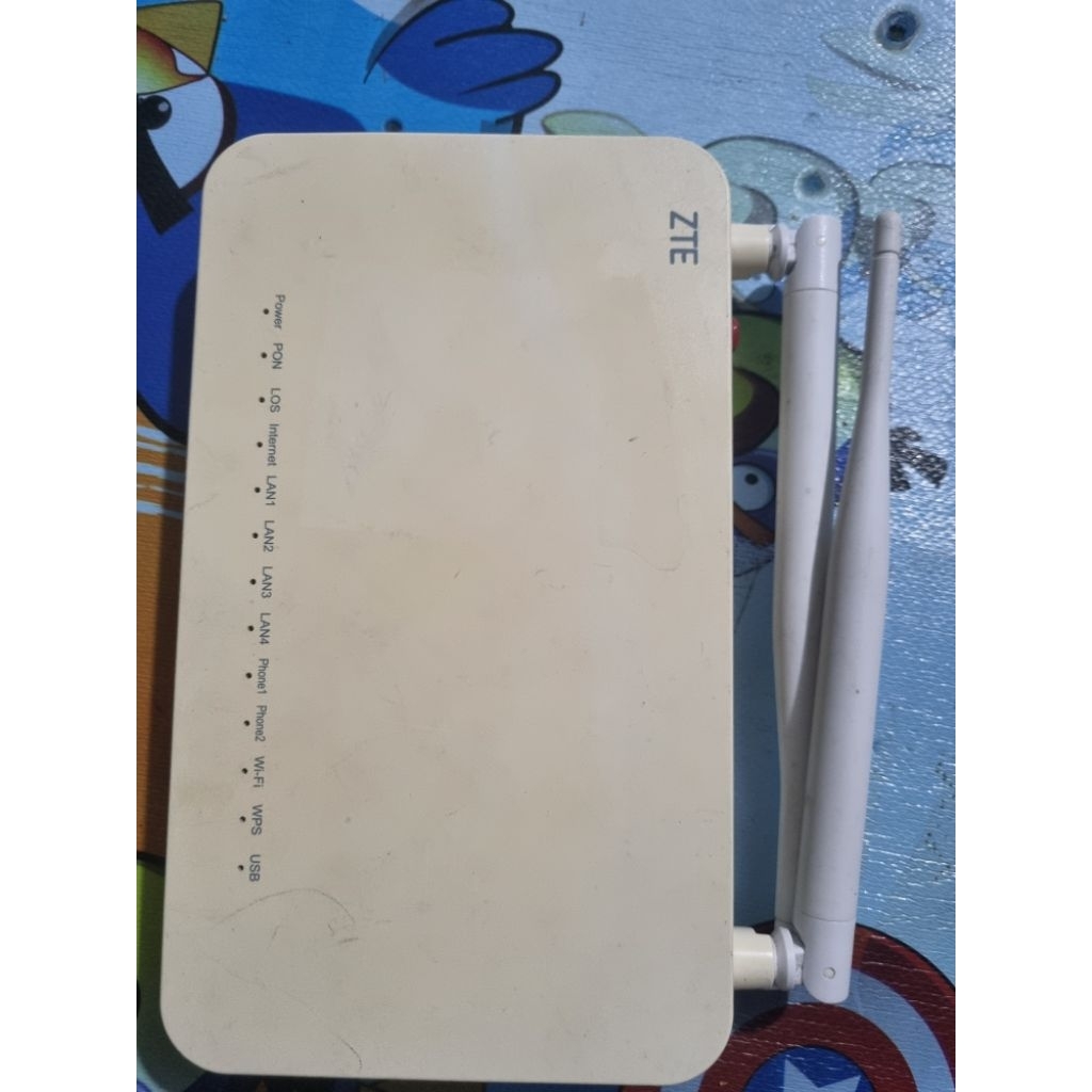 ROUTER V3 ZTE F609 BEKAS+ADAPTOR