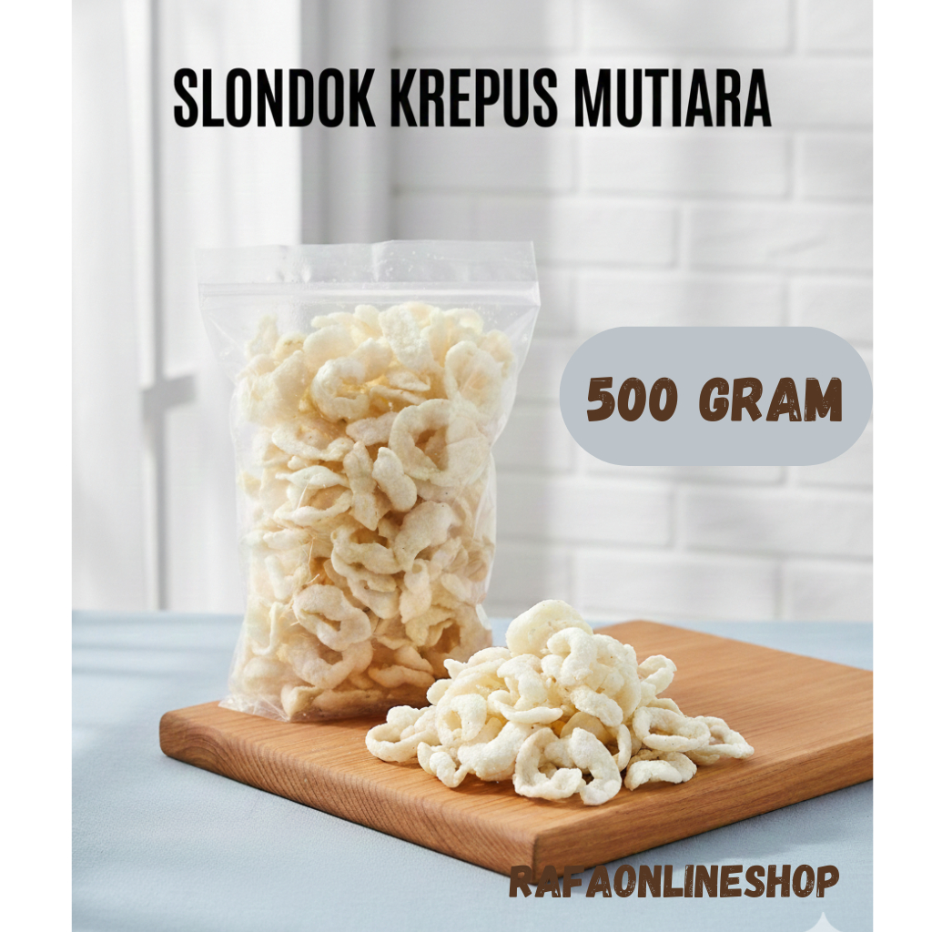 Slondok Krepus Mutiara Slondok Bawang Gurih Dan Pedas Lanting Bawang Slondok Gepeng 500 Gram