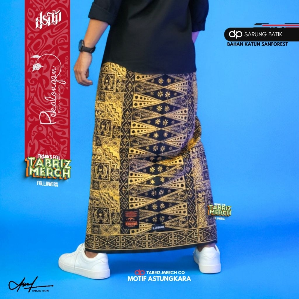 SARUNG BATIK CAP MOTIF SSEKAR AJI BAHAN KATUN SANFORES PREMIUM HALUS TEBAL TEMBUS LUAR DALAM Muslim 