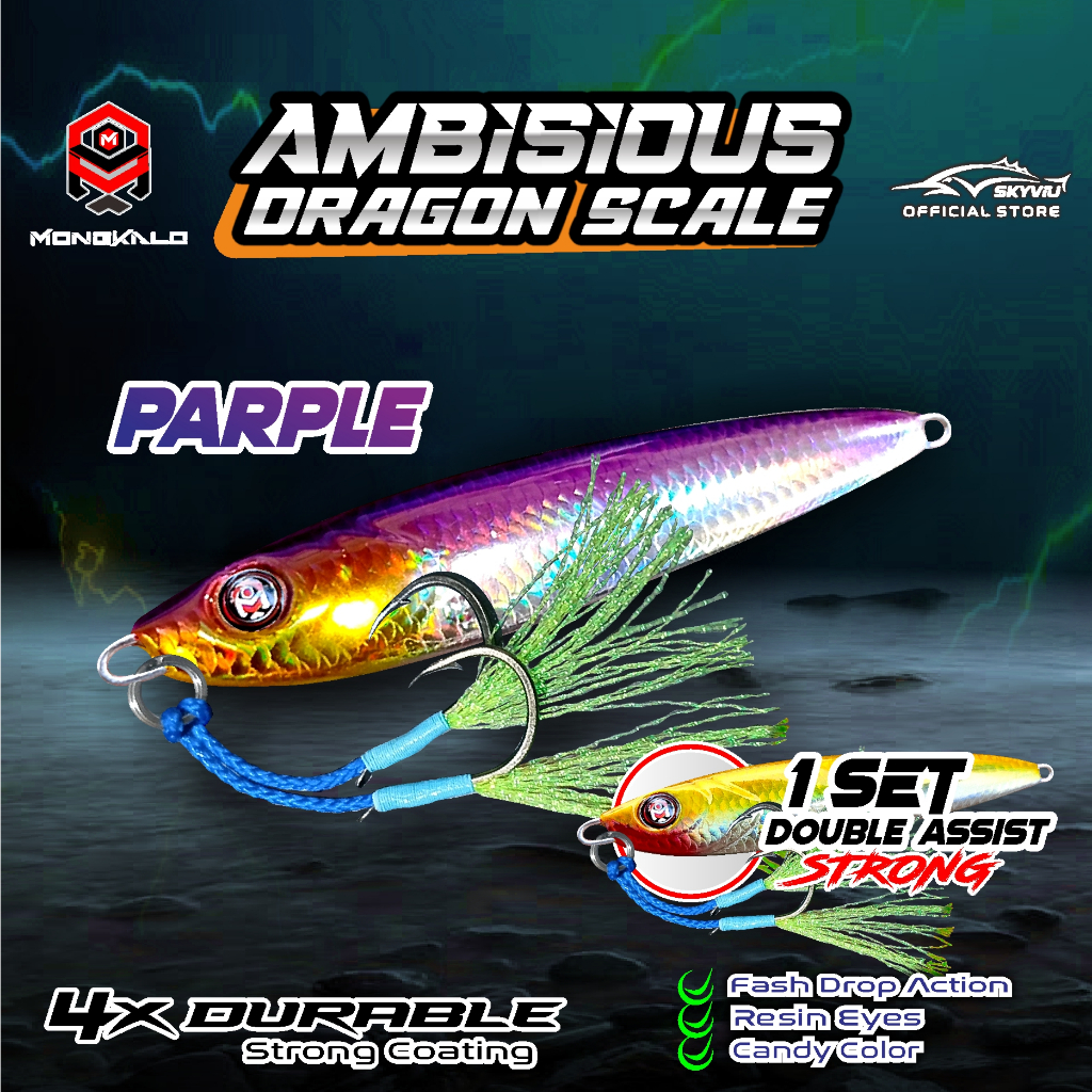 Mongkalo Ambisious Sisik-Kecil noGID noMotif Candy 80 Ungu