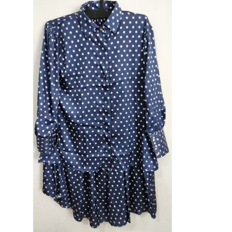 RIJEK SETELAN ROK SETROK POLKA POLKADOT RIJEK