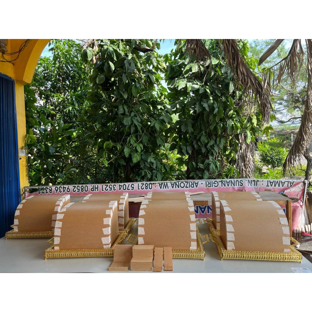 BOX HANTARAN TRAY LUXURY + TUTUP AKRILIK + PACKING KAYU