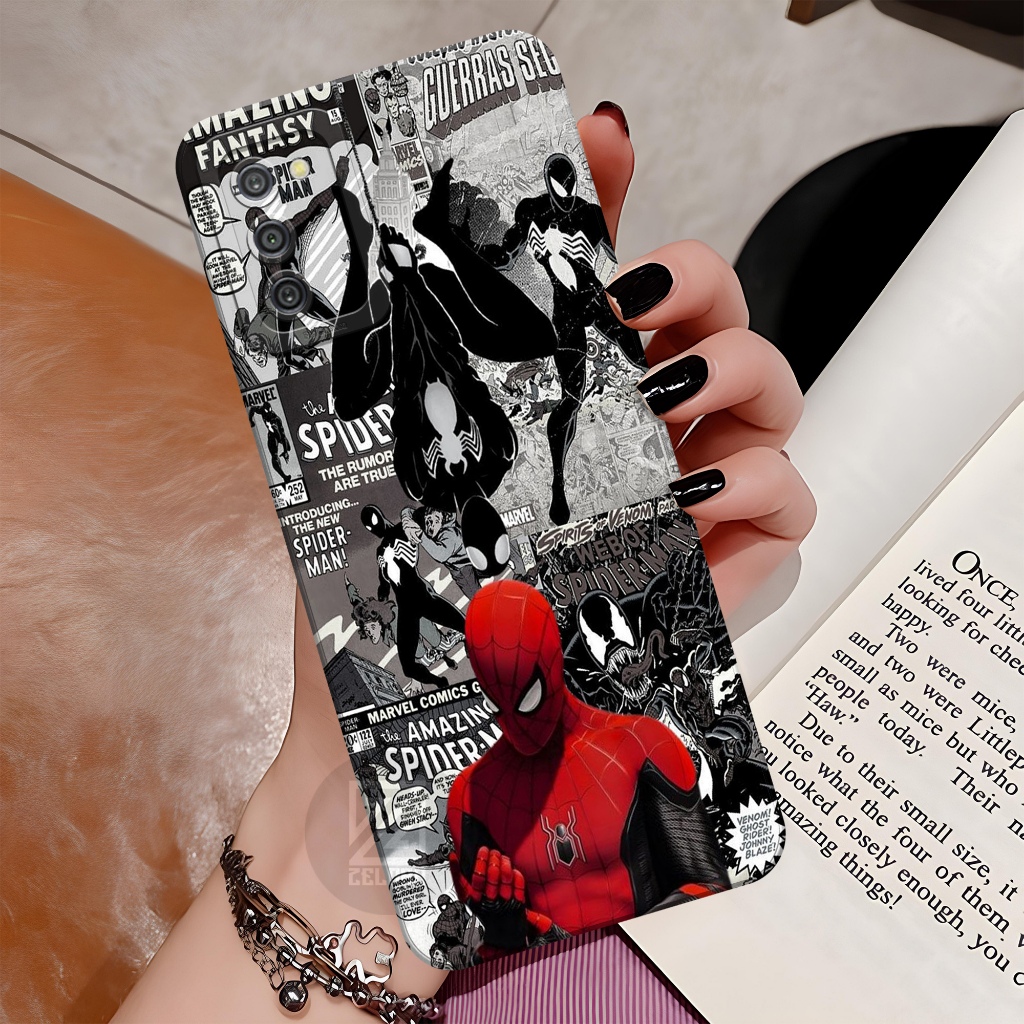 Softcase Samsung Galaxy A03S / A02S Terbaru Case Motif Spiderman Pro Camera Case Samsung Galaxy A03S