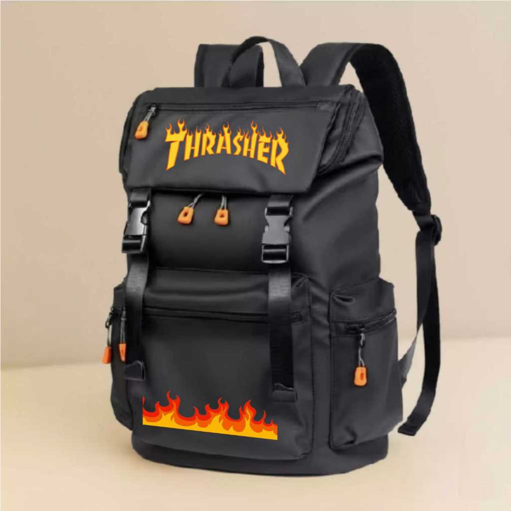 CAPILARI -Tas Thrasher Fire Tas Sekolah Anak dan Dewasa Casual Kasual Ransel Kantong Ori Original Pr