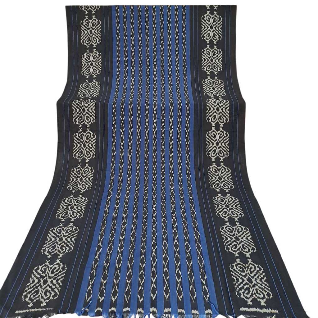 Tenun Ikat Troso Motif Maluku Biru Full Tenun Grosir Kain Tenun
