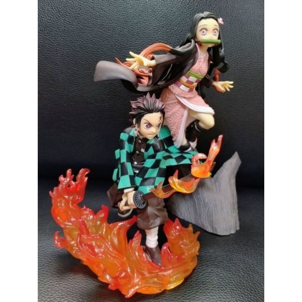 ( set 2 Figure ) XrossLink Tanjiro & Nezuko Demon slayer original SEGA
