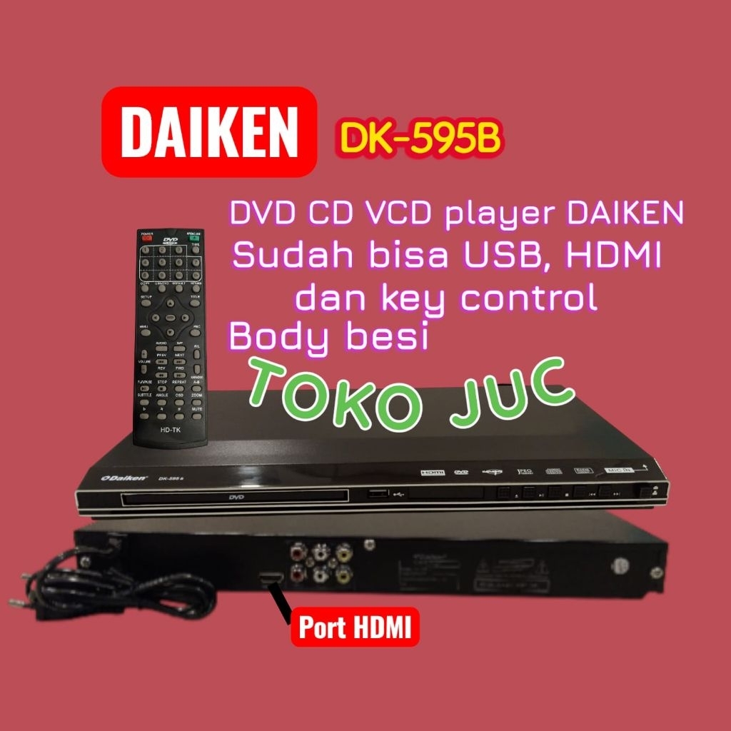DVD Player HDMI DVD DAIKEN HDMI DK-595B VCD Player HDMI