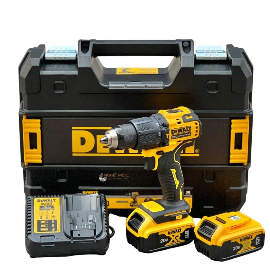 Dewalt DCD709P2 Hammer Drill Cordless 20V Mesin Bor Batrei Dewalt Dcd709
