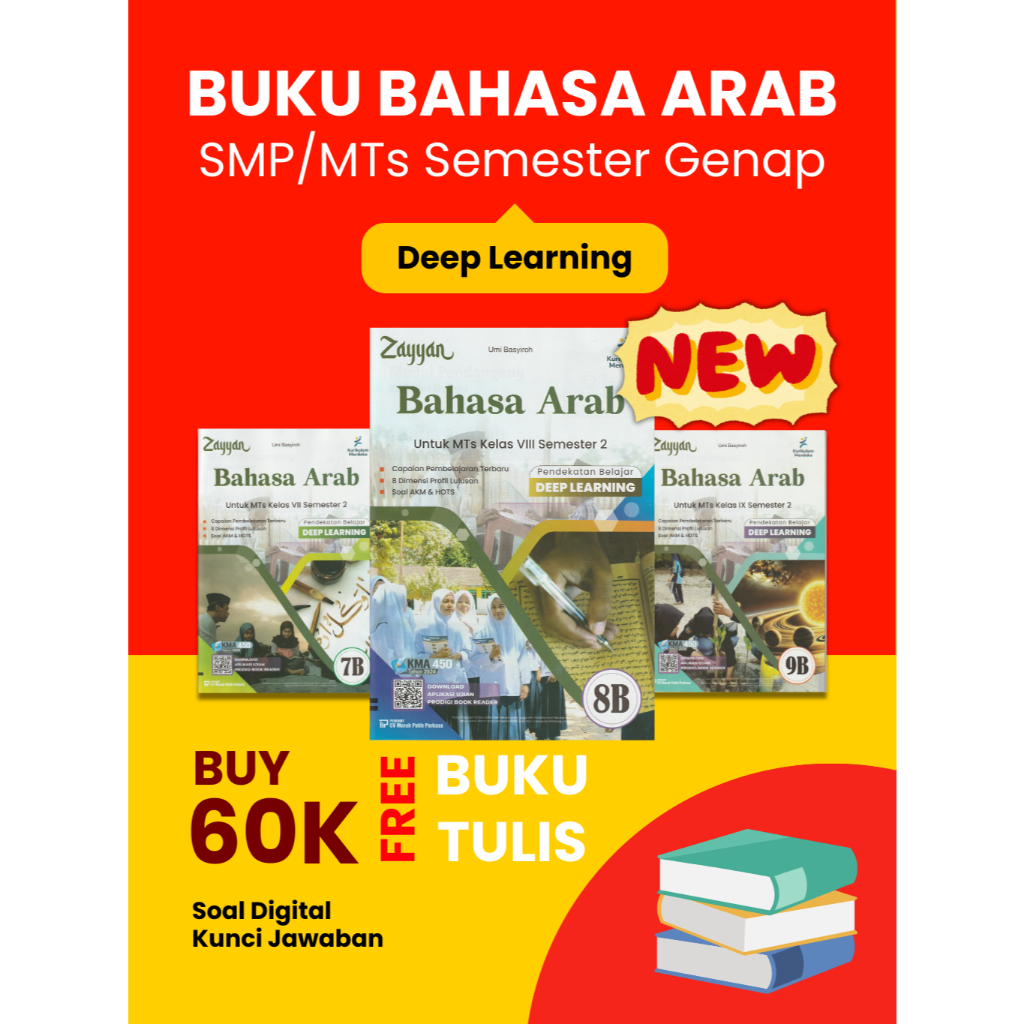 LKS BAHASA ARAB SMP MTs Kelas 7 8 9 Semester 2 Kurikulum Merdeka Zayyan Alternatif Putra Nugraha