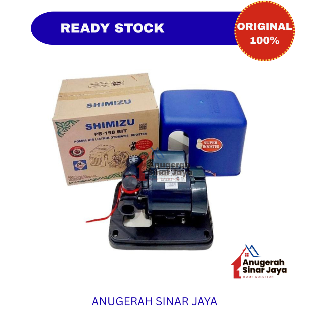 Pompa Air Shimizu PB-158 BIT Otomatis / Pompa Pendorong Otomatis Shimizu PB 158 BIT /Pompa Pendorong