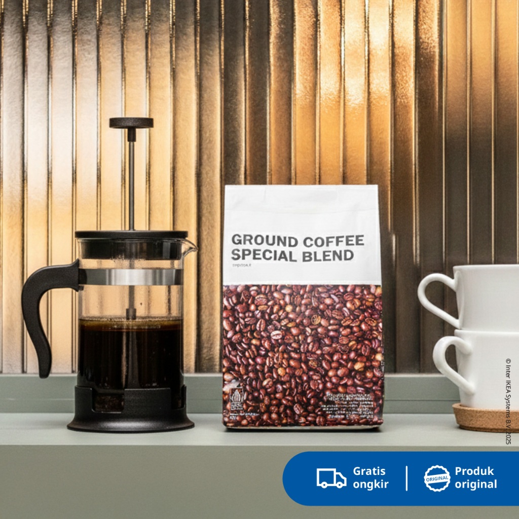 IKEA Biji Kopi / Bubuk Kopi Coffee Bean / Ground Coffee Kemasan 250gr