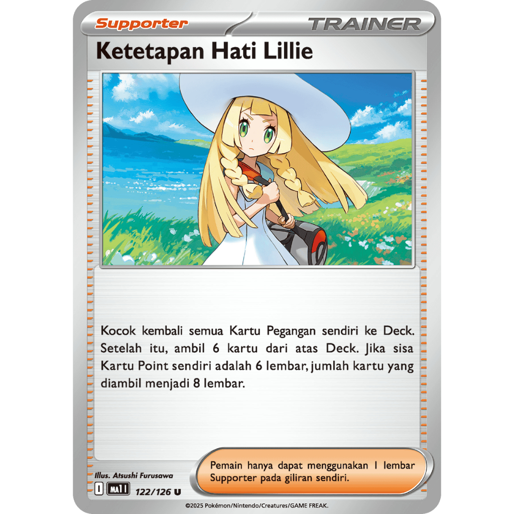 KETETAPAN HATI LILLIE STAPLE TRAINER POKEMON
