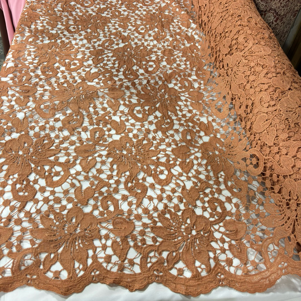 Bahan Brokat Prada Premium ~ Kain Brokat Prada Lace ~ Brokat Prada Import ~ Kain Meteran Brokat Prad