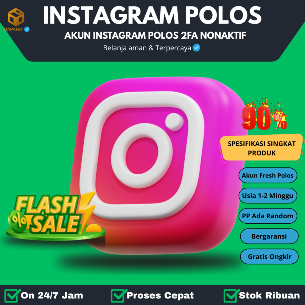 ( IG ) Instagram Fresh Polos Manual Bukan Boot Siap Buat Nuyul Maupun Spam - Spam | DAPANDI ADS ID