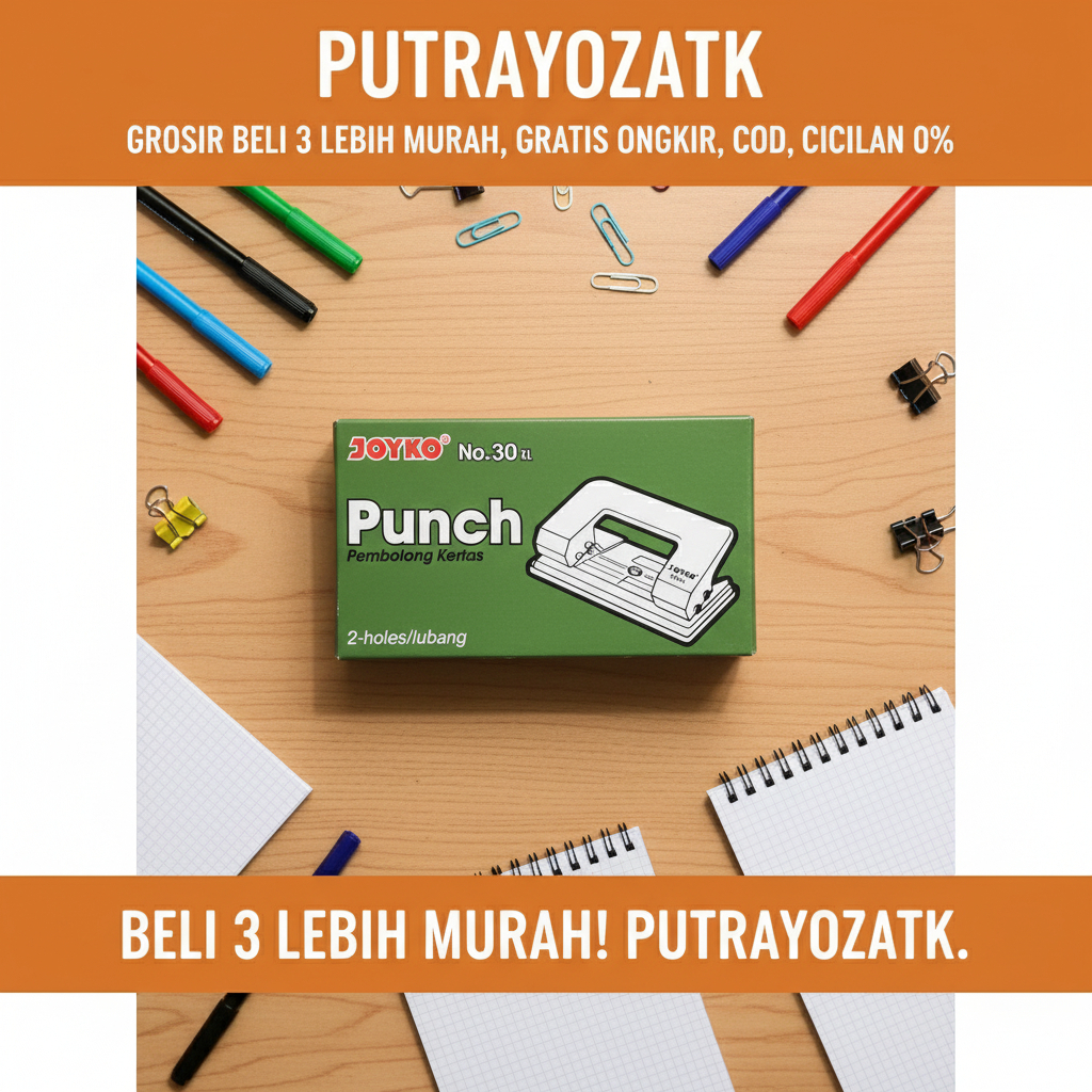 Joyko Punch Pelubang Kertas 2 Lubang Kecil / PEMBOLONG KERTAS JOYKO NO.30 XL