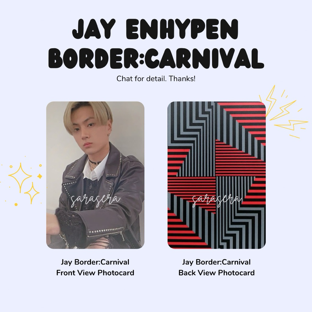 Photocard Jay Enhypen Border:Carnival