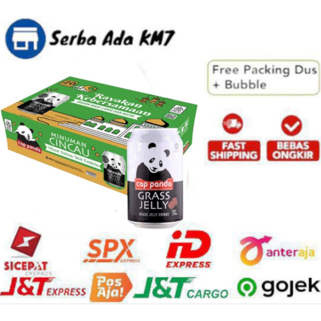 CINCAU KALENG CAP PANDA 310 ML 1 DUS ISI 20 KALENG