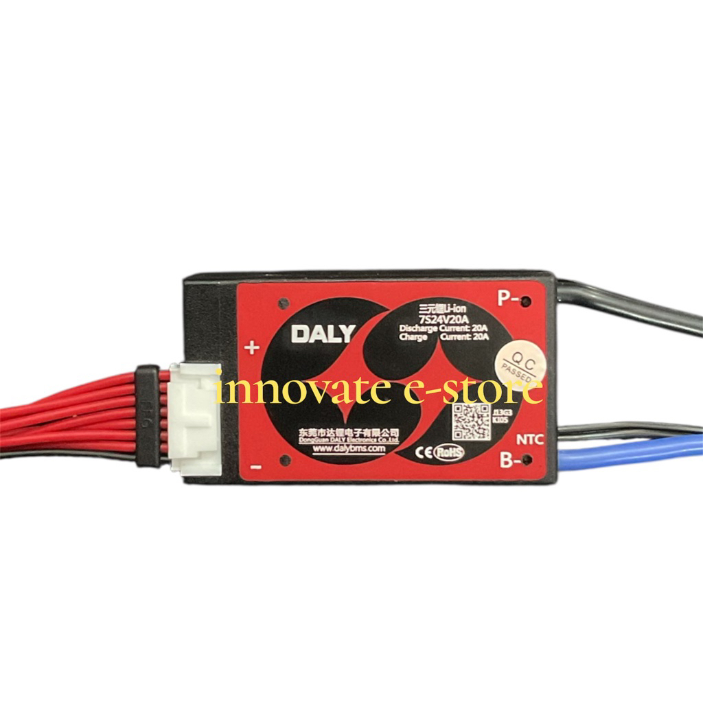 BMS Daly 7S 24V Baterai 3.7V 18650