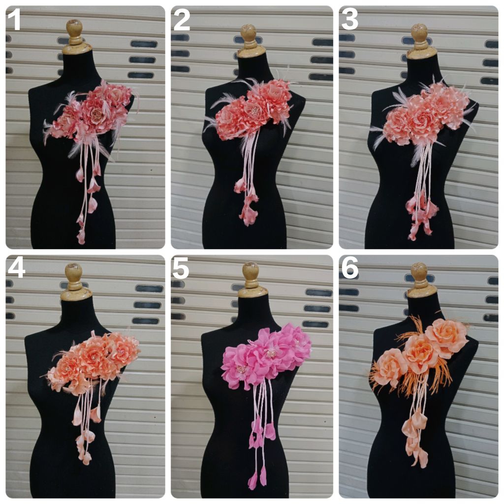 Bunga korsase/Korsase gaun /Bunga Pinggang Rumbai/ Bunga Bahu/Hiasan bunga bros besar/Hiasan Bunga P