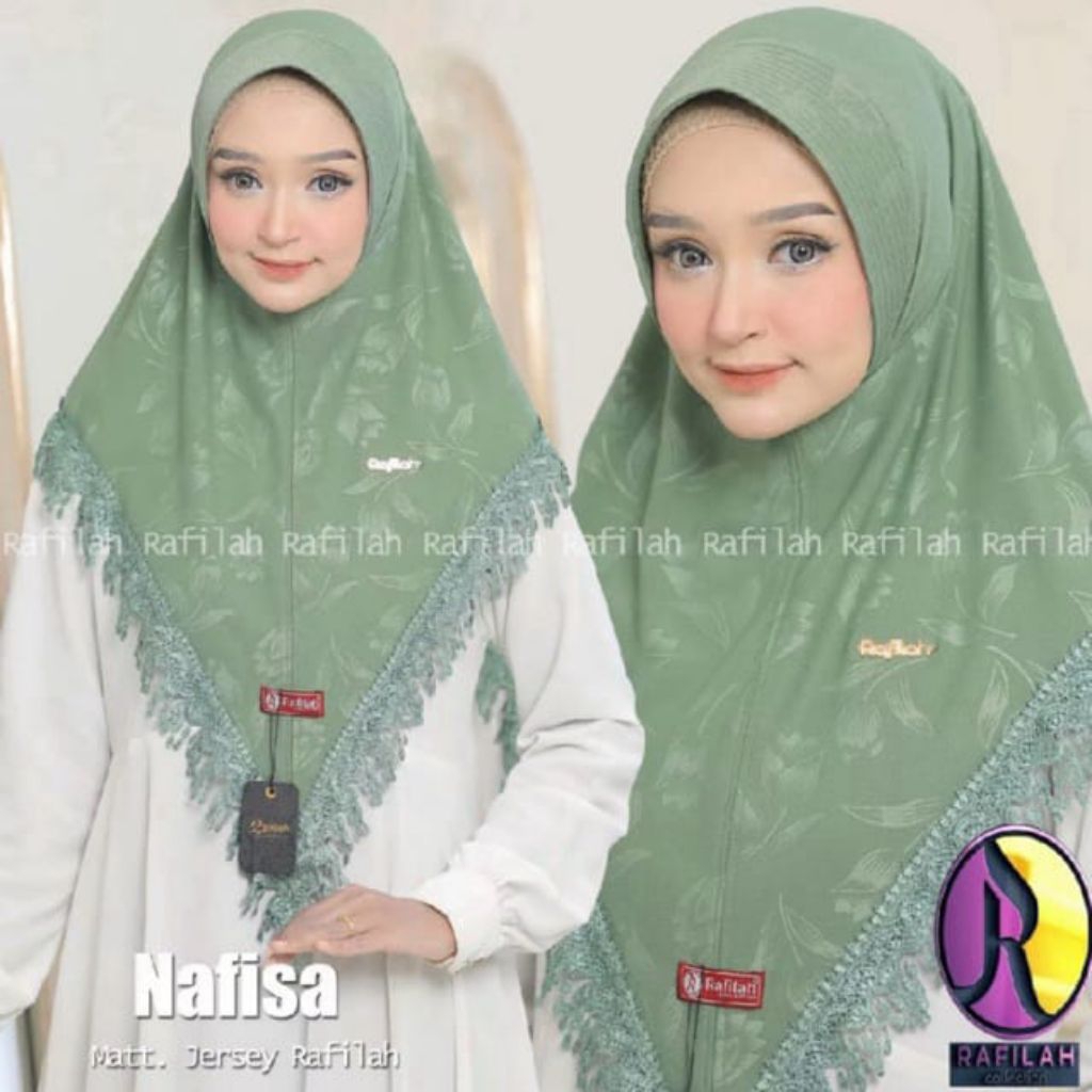 RAFILA-Hijab Bergo Instan Nafisah Jersey rayon