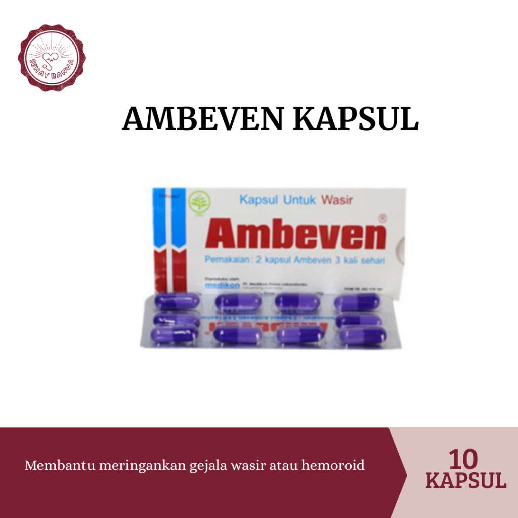 Ambeven Kapsul - Herbal - Wasir - 10 kapsul