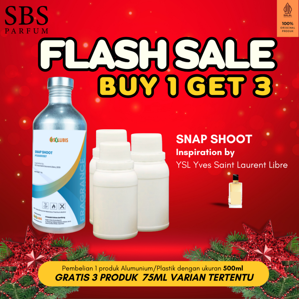 BUY 1 GET 3 FREE - Bibit Parfum Murni Original [Snap Shoot] | 500ml - Inspired by YSL Yves Saint Lau