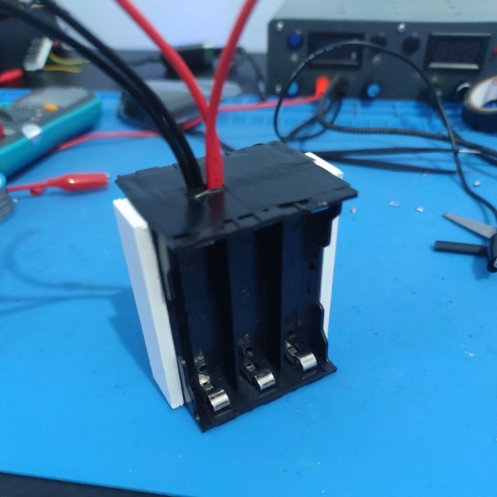 3S 2P 6 SLOT 12V 20A | Holder Baterai Custom 18650 3S 2P 12V dengan BMS Protection 20A Dan Dioda | B