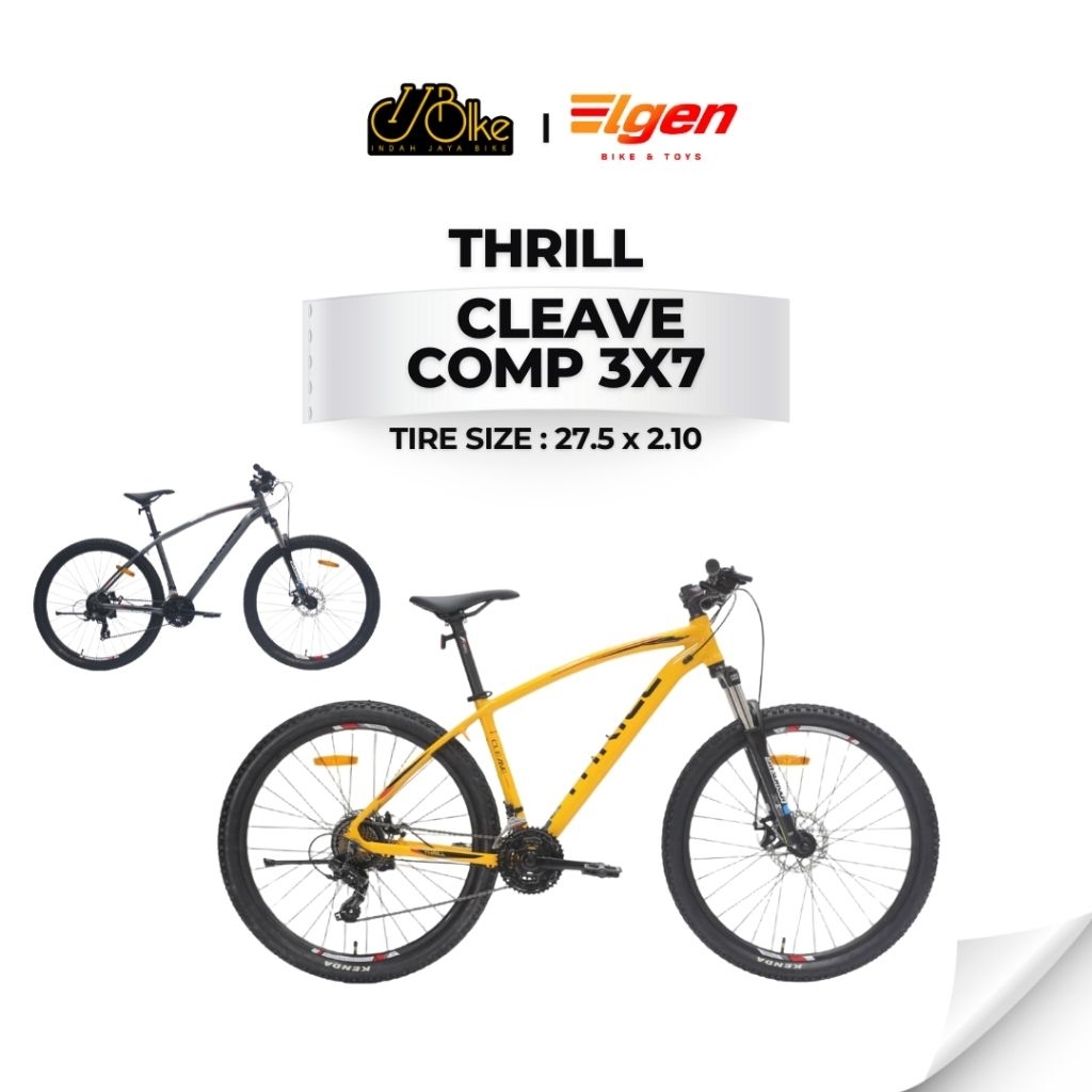 MTB - THRILL CLEAVE COMP 3X7 [27.5 INCH] BAN 2.10 | sepeda gunung dewasa muda remaja frame alloy