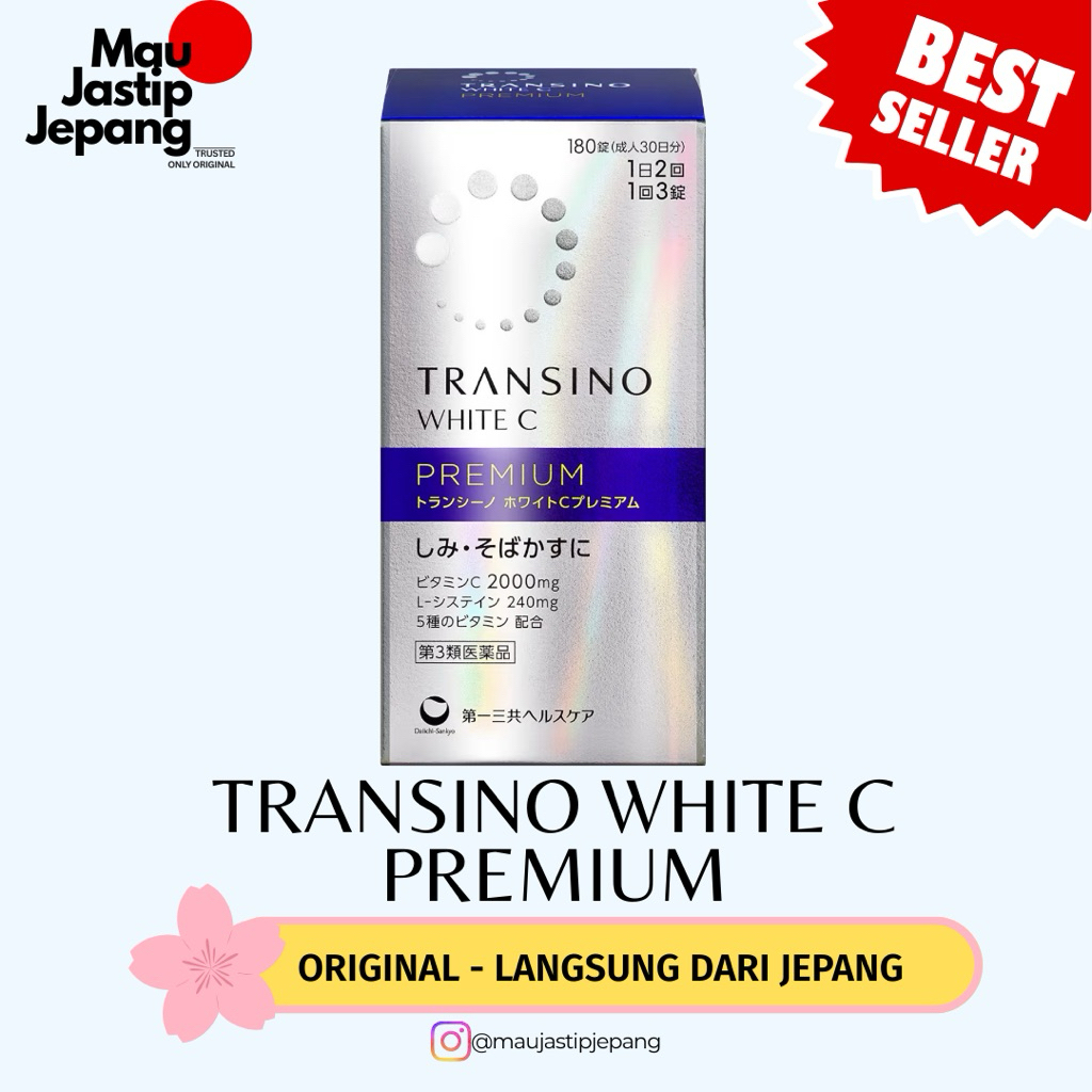 [READY STOCK] TRANSINO WHITE C PREMIUM MELASMA OBAT FLEK ORIGINAL JEPANG
