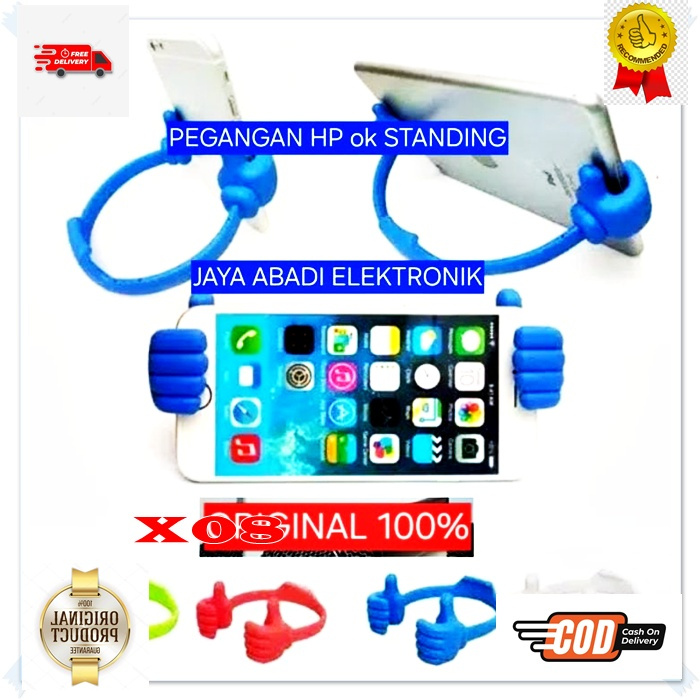 X08 STANDING HOLDER JEPIT HP FLEXSIBLE ORI 100% Stand Handphone Lazy Pod Arm Tripod Ok   Desk Meja K