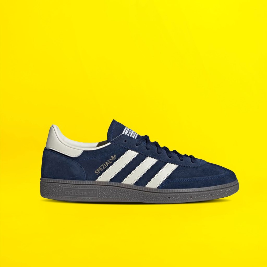 SNEAKERS ADIDAS HANDBALL SPEZIAL NIGHT INDIGO CREAM WHITE AUTHENTIC ORIGINAL FREE KAOS KAKI DAN PAPE