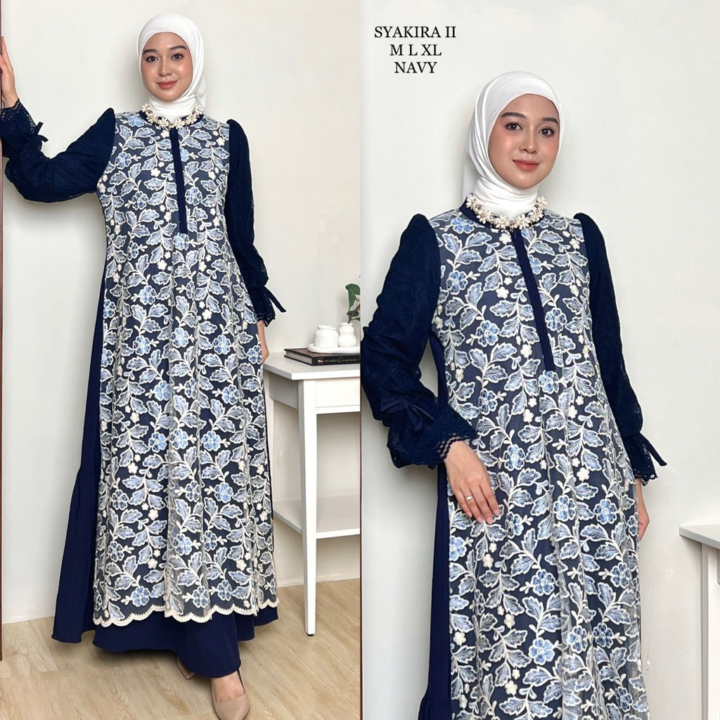 (TERBARU)GAMIS SYAKIRA DRESS PREMIUM| GAMIS MARBELA MIX CANTYLI| GAMIS BUSUI | GAMIS MEWAH | GAMIS D
