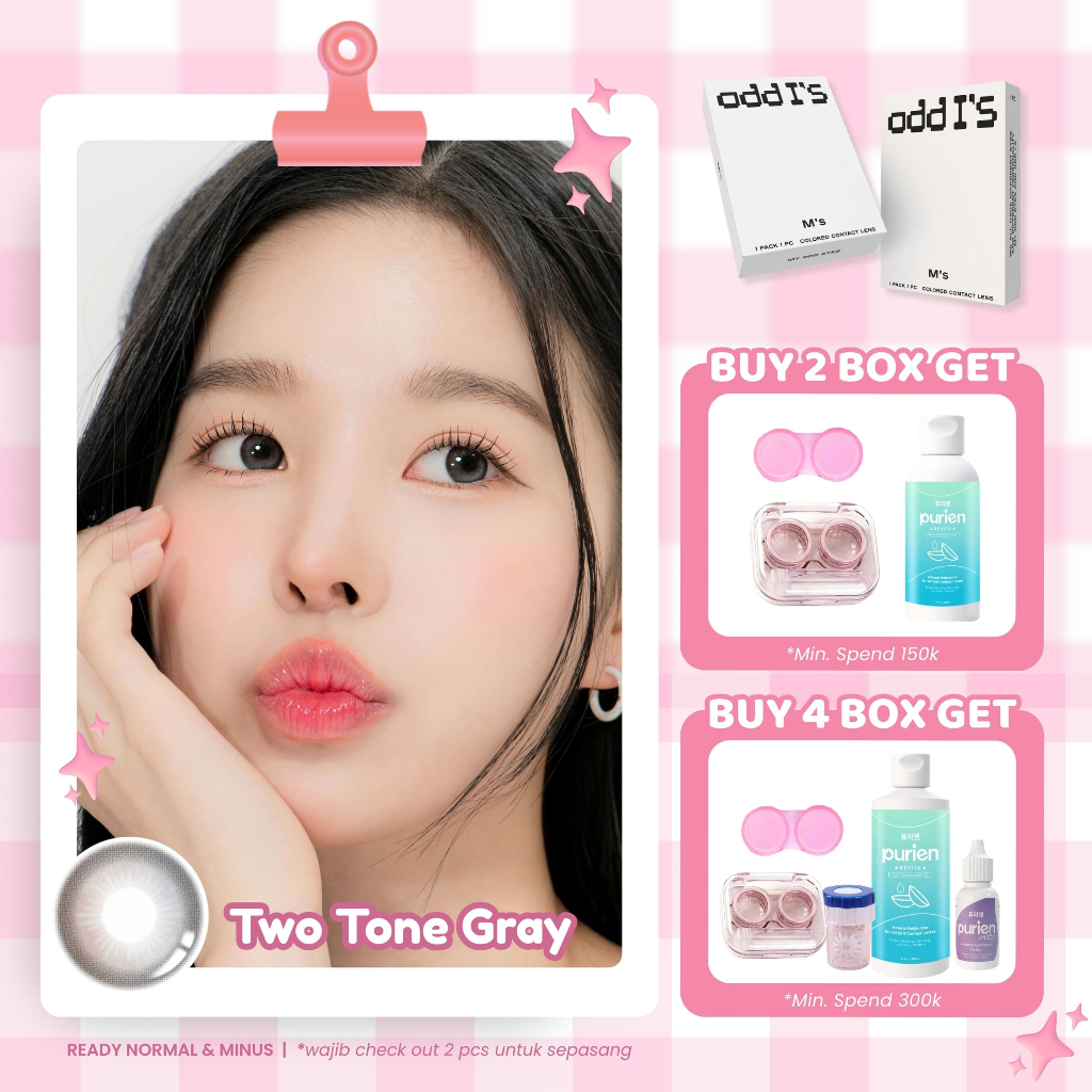 ODDIS Softlens - Two Tone Gray [1pc/sebelah] Softlens Douyin