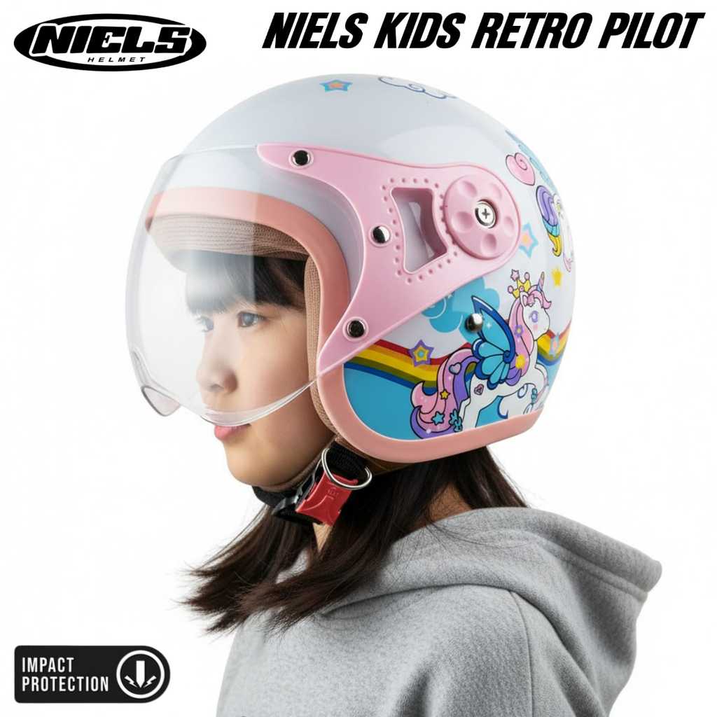 Helm Anak Karakter Kartun Motif Lucu Helm Anak Batman SNI
