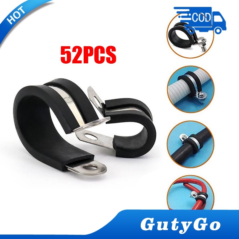 Klem Pipa Insulator / Penjepit Pipa Karet / Klem Karet Insulator / Rubber Cushion Pipe Clamp