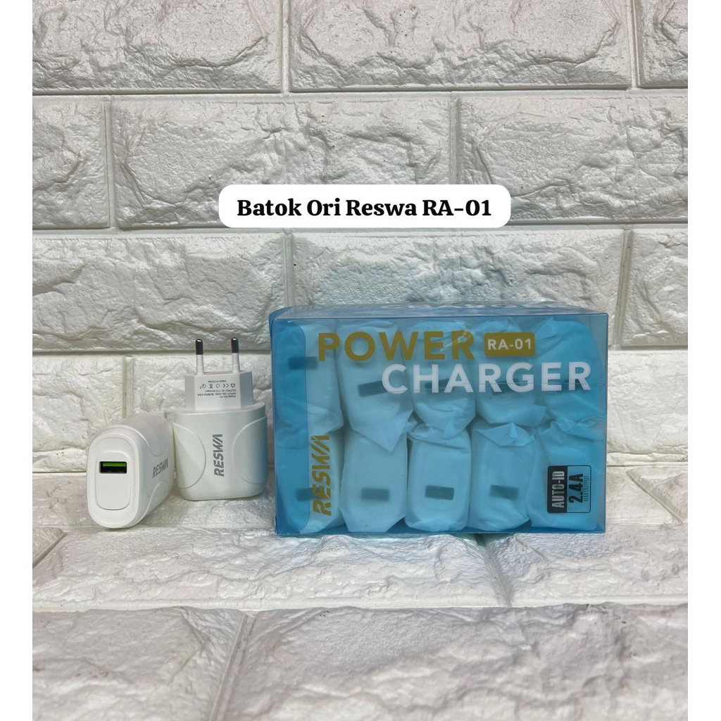 Adaptor Batok Charger Ori Reswa RA-01 Fast Charging Batok Casan