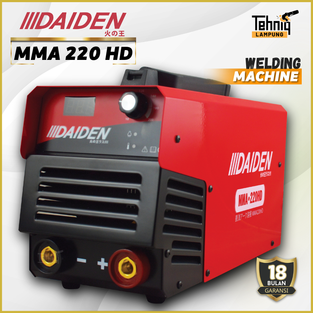Trafo Las Listrik / Mesin Las / Inverter Las DAIDEN MMA 220 HD Tavo Las Heavy Duty 200 Ampere