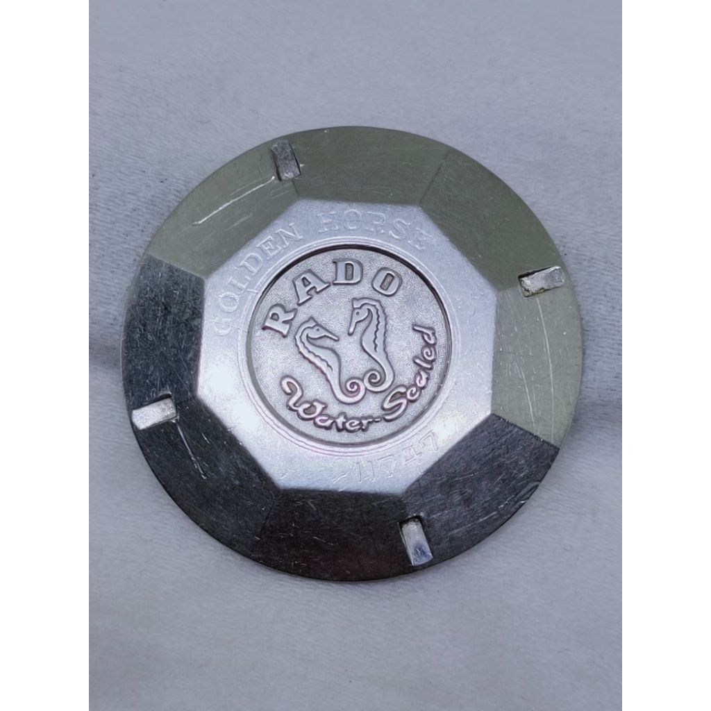 Part arloji case back tutup mesin belakang body jam tangan antik rado-golden horse swiss made vintag